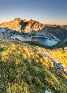 View of the Zaluandakopf to the Lünersee and Schesaplana View of the Zaluandakopf to the Lünersee and Schesaplana